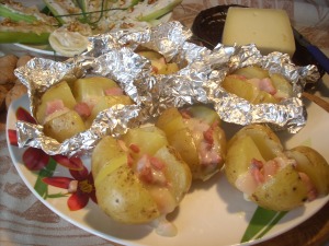 patate filanti al cartoccio